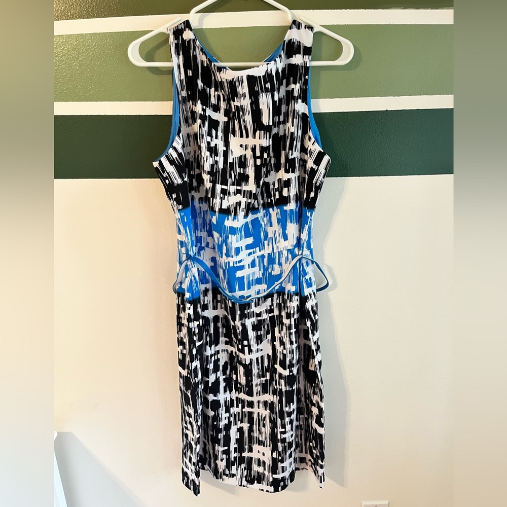 LONDON TIMES Multicoloured Dress w/ Belt